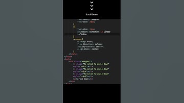 Scroll Down Navigator Css Animation