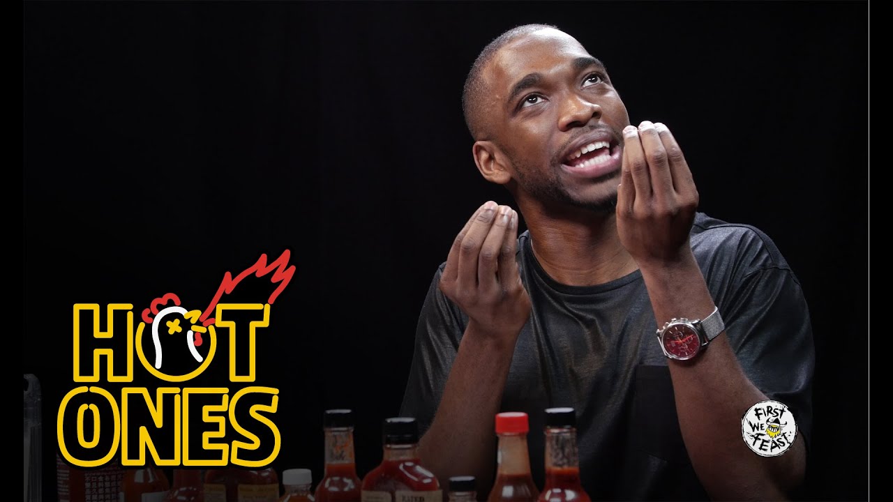 Jay Pharoah Reviews Hot Sauce as Will Smith, Jay Z, Denzel Washington, and More | Hot Ones | First We Feast