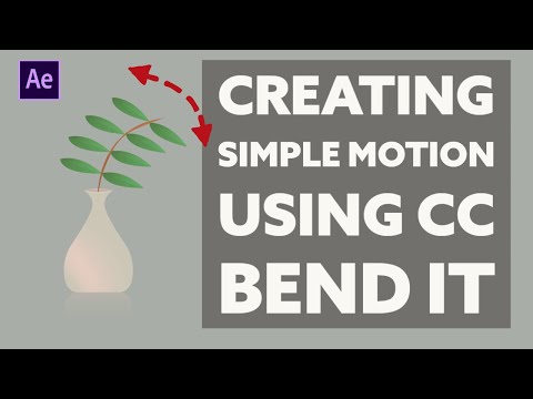 Creating Simple Motion Using CC Bend it | After Effects Tutorial
