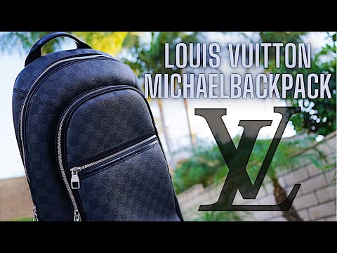 Louis Vuitton Michael Backpack NM Noir Damier Graphite (Review) 