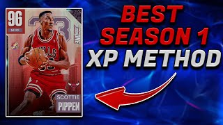 BEST XP METHOD IN SEASON 1 - LEVEL 40 PINK DIAMOND SCOTTIE PIPPEN CHEATCODE - NBA 2K23 MyTeam