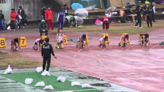 20151114群馬県高校混成競技会女子100ｍ5組