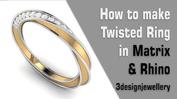 ||🔷How To Make Twist Ring🔷|| Matrix9 || Rhino 3D || Jewellery Cad Design || Tutorial