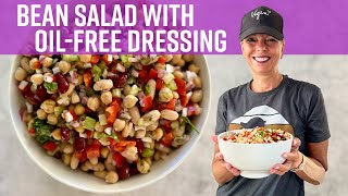 Bean Salad With Oil-Free Dressing | Kathy's Vegan Kitchen