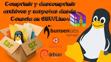 Comprimir y Descomprimir archivos y carpetas desde consola en Debian, Bunsenlabs y derivadas