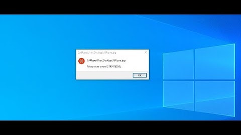 How To Fix File System Error (-2147416359 ) PHOTOS APP Error || Windows 10/8/7