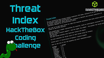 Threat Index [HackTheBox - Coding Challenge]