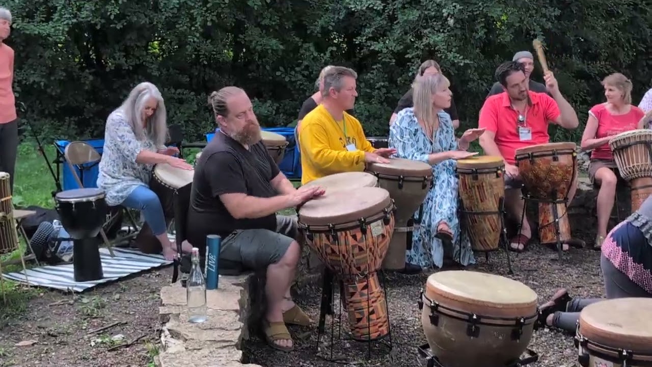 Drum Circle Fun - Theosophical Society July 2025