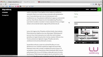 Using WordPress Text Widget to Embed YouTube Video in Sidebar