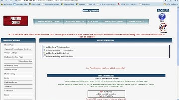 Uploading advertisements to your Kwikwap Website