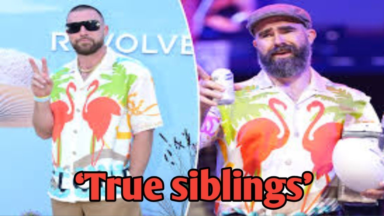 Jason Kelce borrows ostentatious shirt from Travis’ closet YouTube