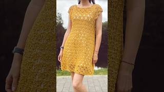 Easy Crochet Raglan Lace Dress, Only 2 Rounds Pattern Repeat