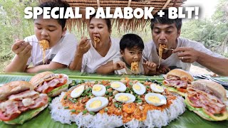 OUTDOOR COOKING | SPECIAL PALABOK + BLT SANDWICH! PINOY MUKBANG W/ LAFAM!