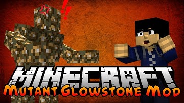 "MUTANT GLOWSTONE MONSTER in MINECRAFT" (Angry Creatures Mod)