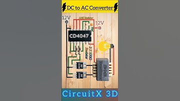 DC 12V to AC 220V Converter Circuit Diagram Using IRFZ44N Mosfet #diy #usatech #viral #shorts #usa