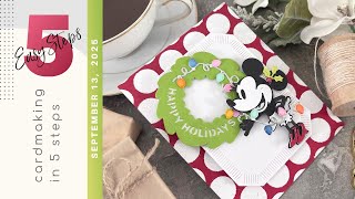 CARDMAKING IN 5 EASY STEPS | Spellbinders/Simple Stories Classic Mouse Christmas Collection