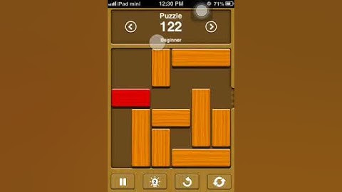 Unblock me solutions beginner level 122