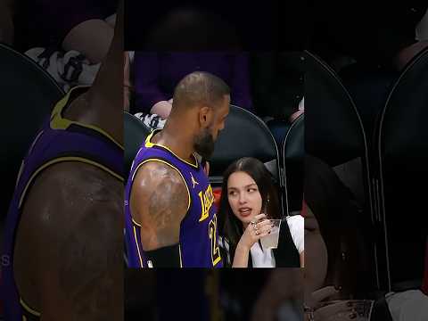 LeBron showed off for Olivia Rodrigo 😭💀