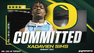 WATCH: 4-star DL Xadavien Sims commits to Oregon LIVE on 247Sports