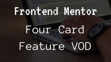 Frontend Mentor -  Challenge 1 -Four card feature section (VOD)