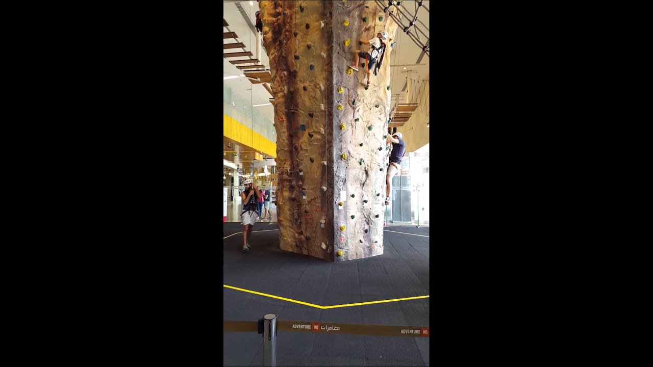 Dubai Indoor Wall Climbing in Town Square YouTube