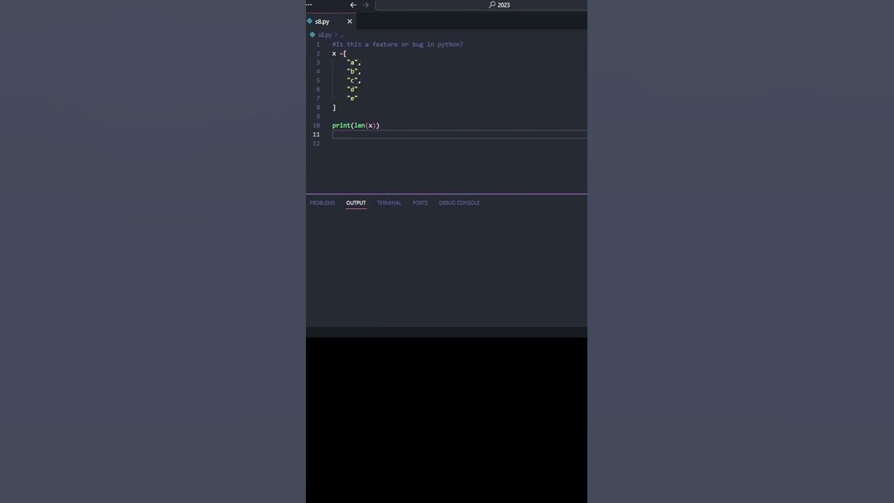 Is this a feature or a bug in python? #coding - YouTube