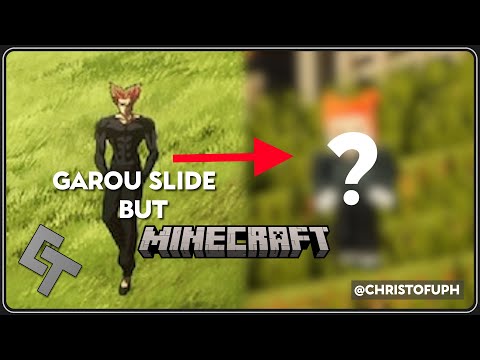 One Punch Man - Garou Slide but Minecraft Version | Mine-Imator