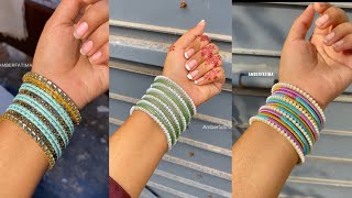 How make Handmade Bangles at home | Old Bangles turn into New Bangles 🎀