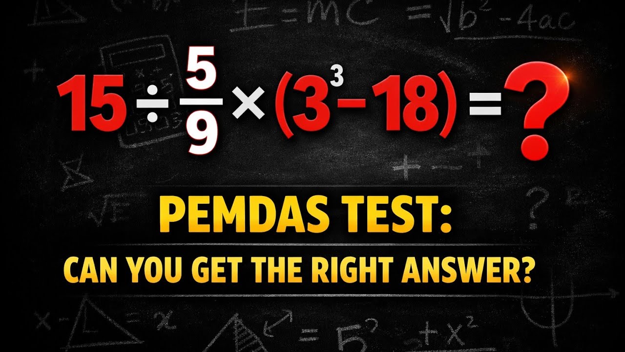 PEMDAS Test: Can You Get the Right Answer? #PEMDAS - YouTube