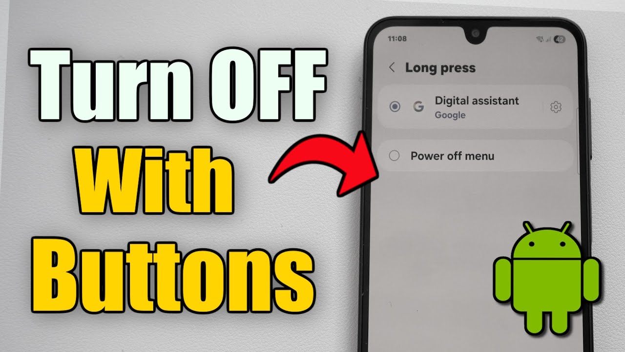 How to Turn Off Android Phone when AI assistant is ON Power Button ...