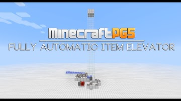 Simple and fully automatic item elevator - Redstone Update - Minecraft