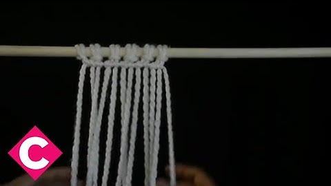 DIY Macrame: Horizontal double half hitch