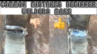 A common mistake beginner welders make #weldingforbeginners  #welding #arcwelding