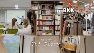 📂Uni Diary ₊✧ 🖋 I Junior inter uni student in bangkok, vintage shop, grocery shopping, Huamum market