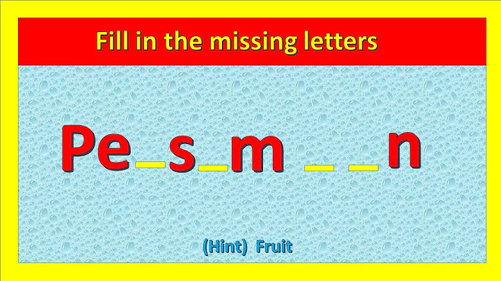 Fill in the missing letters  .Complete the word game .word puzzle