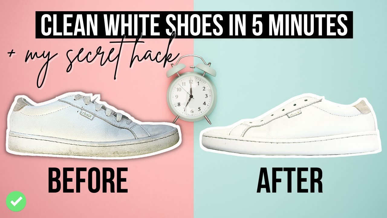 How to Clean White Shoes Fast + Easy | NO BLEACH - YouTube