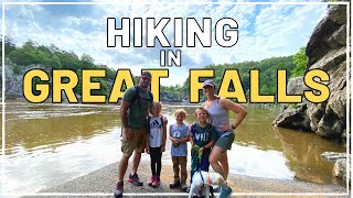 A Day of HIKING in GREAT FALLS PARK, VA//River Trail & Matildaville Trail
