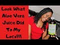 Look what Aloe Vera Juice did to my Locs!!!