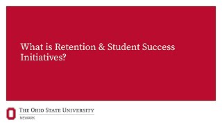 What is Retention & Student Success Initiatives? Wealth