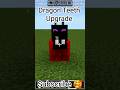 Dragon Teeth Upgrade in Minecraft #minecraft #shorts