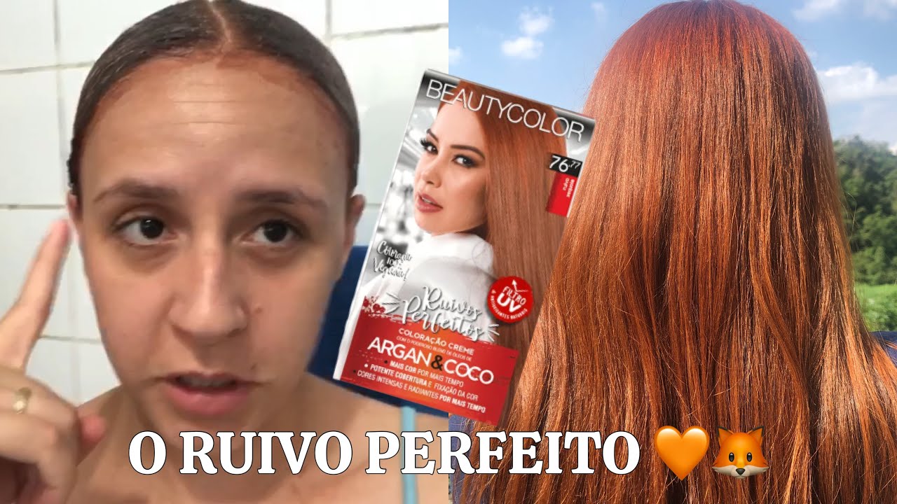 VOLTEI A USAR A TINTA BEAUTYCOLOR 76.77 RUIVO SEQUOIA 🦊🧡