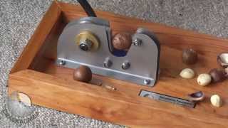 CRACKADAMIA Macadamia nut Cracker in action - 