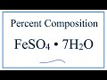 Percent Composition and Molar Mass