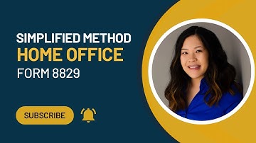 Simplified Method for Home Office Deduction and IRS Form 8829 Instructions