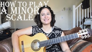 How to play the A minor scale on guitar (chords, exercises, improvisation) ✔ chords