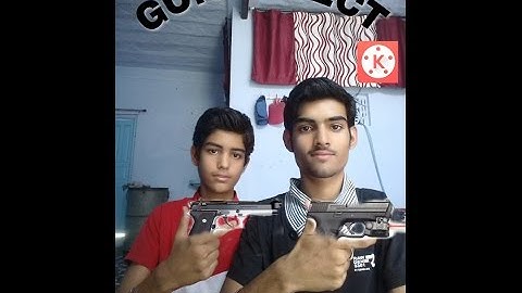 How to make KJF 2 LASER GUN EFFECT with kinemaster.