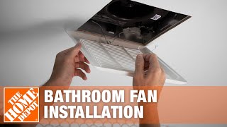 How To Install A Bathroom Fan Bathroom Fan Replacement The Home Depot Youtube
