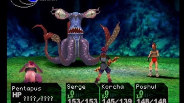 Chrono Cross / Wingapede & Pentapus Boss Fight / Hydra Marshes - Part 7 (ePSXe)