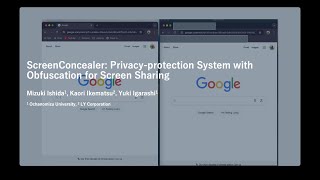 【UIST2024 demo】ScreenConcealer: Privacy-protection System with Obfuscation for Screen Sharing Wealth