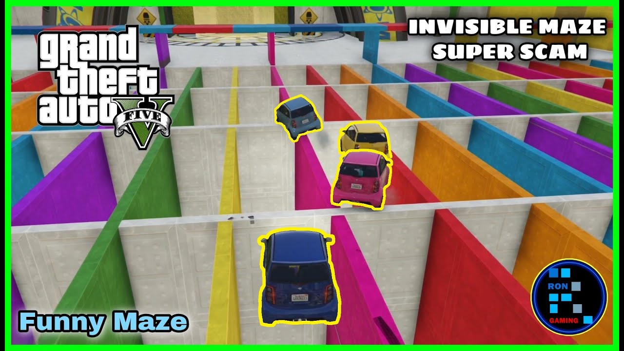 GTA V | Invisible Maze Super Scam Funny Gameplay